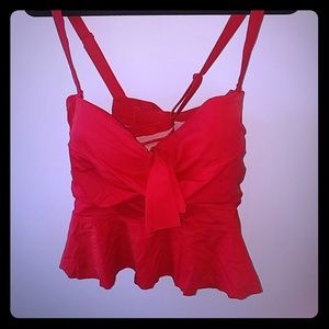 Peplum tankini top